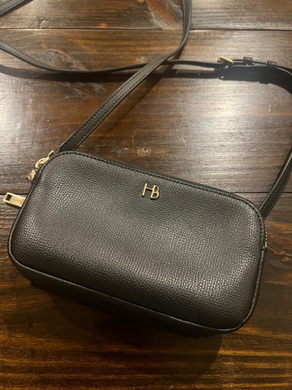 Henri Bendel Black Leather Crossbody Bag